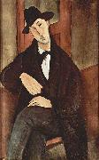 Amedeo Modigliani Portrat des Mario Varfogli oil painting on canvas